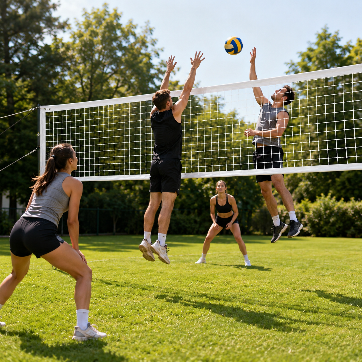 Professional Volleyball Replacement Net with Storage Bag - Standard 32FT x 3FT