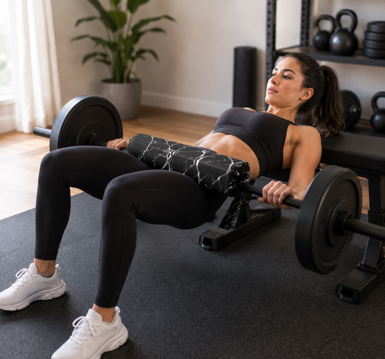 Square Hip Thrust Barbell Pad for Weight Lifting and Squats